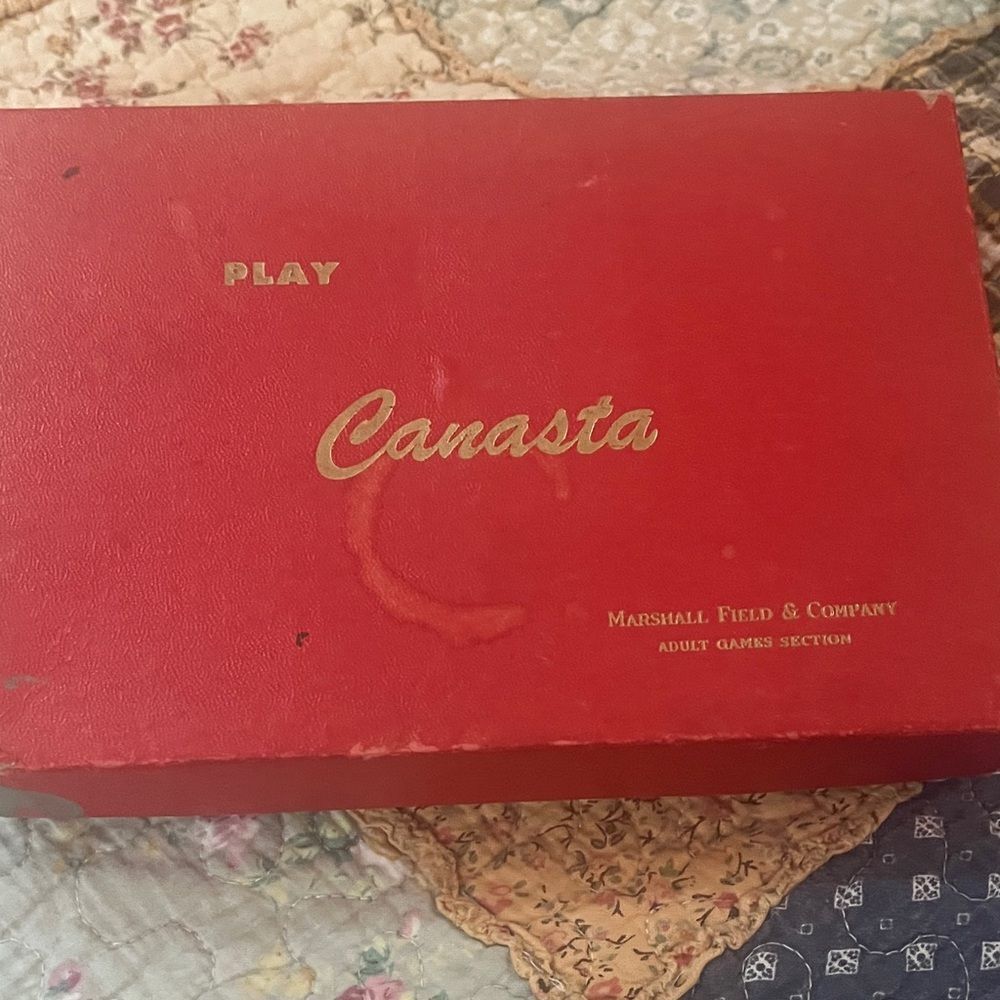 Vintage canasta card game